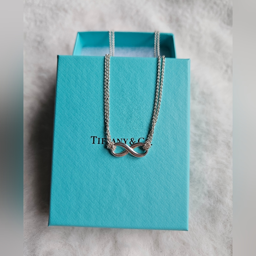 Authentic Tiffany & Co. Infinity Sterling Silver Necklace ✨️ - Picture 3 of 9